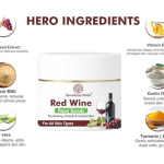 Red Wine Face Scrub for Glowing, Smooth & Youthful Skin, All Skin Types