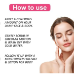 Rose Face Scrub for Soft, Smooth & Glowing Skin, Pure Rose Touch for Radiant Skin