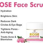Rose Face Scrub for Soft, Smooth & Glowing Skin, Pure Rose Touch for Radiant Skin