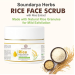 Rice Face Scrub with Rice Extract, Deep Cleansing, Mild Exfoliation, Natural Rice Granules 100 gm