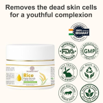Rice Face Scrub with Rice Extract, Deep Cleansing, Mild Exfoliation, Natural Rice Granules 100 gm