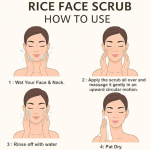 Rice Face Scrub with Rice Extract, Deep Cleansing, Mild Exfoliation, Natural Rice Granules 100 gm