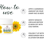 D-Tan Face Scrub | Tan Removal & Skin Brightening | Deep Cleansing & Exfoliating Scrub | All Skin Types