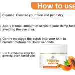 Papaya Face Scrub | Exfoliates Dead Skin & Reduces Pigmentation | With Papaya Extract | For Glowing & Even-Toned Skin