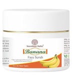 Banana Face Scrub | Deep Nourishing Exfoliator | With Banana Extract. Walnut Shell, Aloe Vera & Vitamin E | For Soft & Glowing Skin