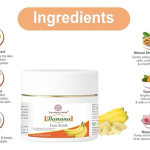 Banana Face Scrub | Deep Nourishing Exfoliator | With Banana Extract. Walnut Shell, Aloe Vera & Vitamin E | For Soft & Glowing Skin