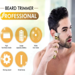 Trimmer Men Professional Cordless instantly rechargeable For Beard, Hairs, Moustache & Face, Electric T Blade Zero Gapped Shaving Machine Men's Grooming Kit.