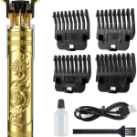 Trimmer Men Professional Cordless instantly rechargeable For Beard, Hairs, Moustache & Face, Electric T Blade Zero Gapped Shaving Machine Men's Grooming Kit.