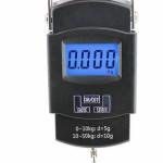50Kg Portable Hanging Luggage Weight Machine Digital for Weighing Household Items (Black)