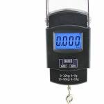 Fishing Scale, Hanging Scale, LCD Screen 110lb/50kg Portable Electronic Digital Postal Hook Luggage Shopping Spring Scale