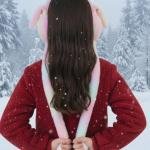 Barbar Kharido Girls Moving Earmuffs with Jumping Bunny Ears & Sound | Soft Faux Fur Winter Ear Warmers for Kids & Women | Cute Warm Headband for Cold Weather - Pack of 1 Multicolour