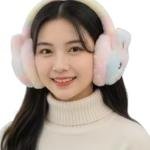 STYLISH SOFT AND WARM WINTER EARMUFF FOR KIDS GIRLS AND WOMEN MULTICOLOUR PACK OF 1
