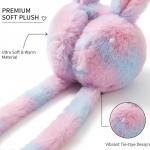 Barbar Kharido Girls Moving Earmuffs with Jumping Bunny Ears & Sound | Soft Faux Fur Winter Ear Warmers for Kids & Women | Cute Warm Headband for Cold Weather - Pack of 1 Multicolour
