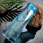 Diamond Glass Water Bottle, Bottles With Airtight Cap, Clear, Swing Top Flip Top Bottles For Fridge, Storage, Beverages, Smoothies, Soda, Juice, Water, Milk | 400 ml | pack of 1