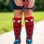 Spiderman Socks, Coolest knee-High Spiderman Socks With Plush Spikes, Soft Cotton, Sweat-Absorb, Comfortable, For Kids (3 to 12 Years)