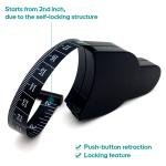 Body Measuring Tape with Lock Pin & Retractable Push Button | Fitness, Weight Loss, Tailor, Sewing, Handcrafts – Portable & Accurate Tape Measure