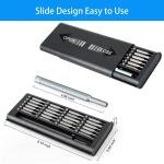 24 in 1 Small Mini Magnetic Precision Screwdriver Bits Set, Eyeglasses, Computer, Electronic, Watch Repair Kit with Phillips and Star Tiny Screw Driver Home Kit