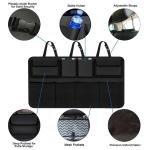 Car Back Seat Trunk Organizer with Insulated Compartments