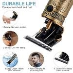 Hair Trimmer for Men Retro Oil Head Close Cut Hair Trimming Machine (Golden)
