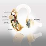 Smallest High-Power BTE Advanced Cyber Sonic Hearing Aid | 6-Level Volume Control