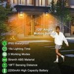 New Exterior Wall Lights Wireless Motion Sensor Solar Lantern