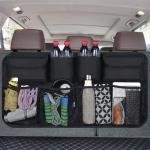 Car Back Seat Trunk Organizer with Insulated Compartments