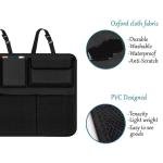Car Back Seat Trunk Organizer with Insulated Compartments
