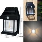 New Exterior Wall Lights Wireless Motion Sensor Solar Lantern