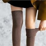 Wool Warm Thigh High Socks for Women