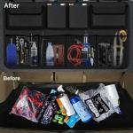 Car Back Seat Trunk Organizer with Insulated Compartments