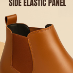 WUGO::Latest Trendy Men’s Tan Chelsea Boots | Premium Faux Leather Ankle Boots | Comfortable Slip-On Footwear for Men's & Boys