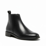 WUGO::Latest Stylish Men's Black Chelsea Boots | Faux Leather Slip-On Ankle Boots | Comfortable Casual & Formal Footwear for Men & Boys
