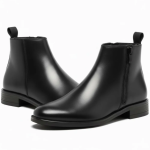WUGO::Latest Stylish Men's Black Chelsea Boots | Faux Leather Slip-On Ankle Boots | Comfortable Casual & Formal Footwear for Men & Boys