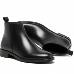 WUGO::Latest Stylish Men's Black Chelsea Boots | Faux Leather Slip-On Ankle Boots | Comfortable Casual & Formal Footwear for Men & Boys