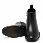WUGO::Latest Stylish Men's Black Chelsea Boots | Faux Leather Slip-On Ankle Boots | Comfortable Casual & Formal Footwear for Men & Boys
