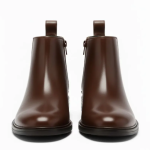 WUGO::Latest  Trendy Men’s Brown Chelsea Boots | Premium Faux Leather Ankle Boots | Comfortable Slip-On Footwear for Men's & Boys