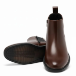 WUGO::Latest  Trendy Men’s Brown Chelsea Boots | Premium Faux Leather Ankle Boots | Comfortable Slip-On Footwear for Men's & Boys