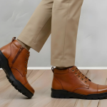 Latest Premium Genuine Mild Leather Police Boots for Men | Heavy Duty Tactical Safety Work Boots | Anti-Slip Durable Industrial & Security Shoes For Men