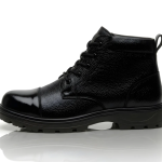 Latest Elite Genuine Mild Leather Police Boots for Men | Heavy Duty Safety Tactical Work Boots | Durable Anti-Slip Industrial Security Shoes For Men