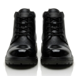 Latest Elite Genuine Mild Leather Police Boots for Men | Heavy Duty Safety Tactical Work Boots | Durable Anti-Slip Industrial Security Shoes For Men