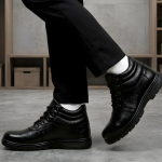 Latest Trendy Genuine Mild Leather Police Boots for Men | Heavy Duty Tactical Safety Boots | Anti-Skid Durable Industrial Work Shoes For Men