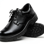 Latest Premium Genuine Mild Leather Police Safety Shoes for Men | Steel Toe Heavy Duty Tactical Industrial Work Shoes | Durable Anti-Skid Security Footwear For Men