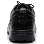 Latest Premium Genuine Mild Leather Police Safety Shoes for Men | Steel Toe Heavy Duty Tactical Industrial Work Shoes | Durable Anti-Skid Security Footwear For Men