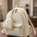 Latest Trendy Women’s Pink Backpack | Lightweight & Durable PU Leather School/College Bag | Adjustable Straps with Dual Handles