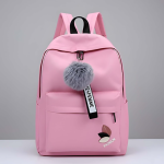 Latest Trendy Women’s Pink Backpack | Lightweight & Durable PU Leather School/College Bag | Adjustable Straps with Dual Handles