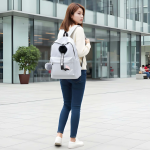 Latest Trendy Women’s Pink Backpack | Lightweight & Durable PU Leather School/College Bag | Adjustable Straps with Dual Handles