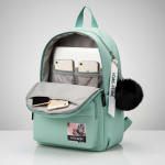 Latest Trendy Women’s Pink Backpack | Lightweight & Durable PU Leather School/College Bag | Adjustable Straps with Dual Handles