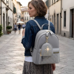 Latest Trendy Women’s Pink Backpack | Lightweight & Durable PU Leather School/College Bag | Adjustable Straps with Dual Handles
