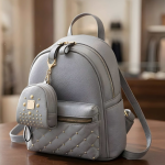 Latest Trendy Women’s Pink Backpack | Lightweight & Durable PU Leather School/College Bag | Adjustable Straps with Dual Handles
