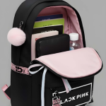 Latest Trendy Women’s Pink Backpack | Lightweight & Durable PU Leather School/College Bag | Adjustable Straps with Dual Handles